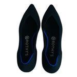 ROTHY’S The Point Black Blue Almond Toe Slip-On Flats Women’s Sz 9 Loafers Shoes