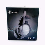 NUBWO N12 PC Gaming Headset Over-Ear Headphones Microphone Black NIB