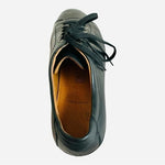 VITTO ROSSI Black Leather Lace-Up Sneakers Men’s Casual Comfy Shoes US 8
