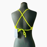 ALII Lifestyle Citron Lemon Swim Top Women M UV Protection Bathing Bra Athletic