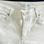 Ann Taylor LOFT White Curvy Skinny Mid Rise Cotton Spandex Jeans Sz 29/8 VG
