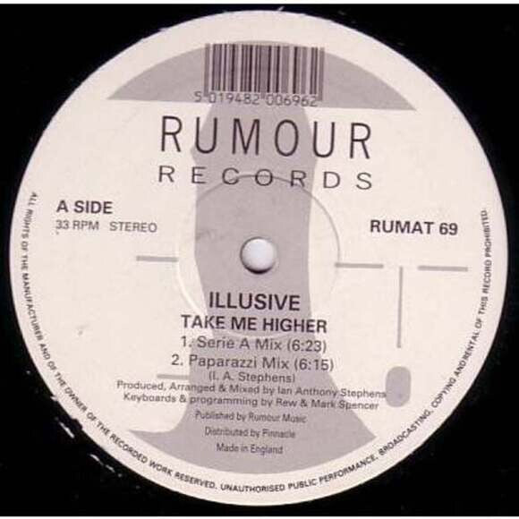 LP Illusive - Take Me Higher Vinyl Record