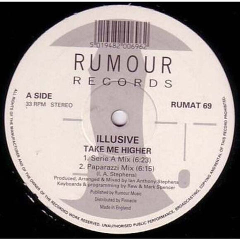 LP Illusive - Take Me Higher Vinyl Record