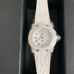 Glam Rock Miss Miami Beach Women's Watch White Swiss Quartz Rubber Band New