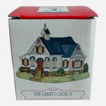 NIB Vintage Liberty Falls House Liberty Church Ceramic Figurine Collectible