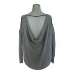 ANTHROPOLOGIE Saturday Sunday Reese Cashmere Low Back Jumper Grey Sz Small EXC