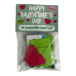 4 Pack Valentines Day 3D Felt Character Craft Kits Multicolor DIY Kids Activity