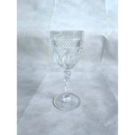 Set of 4 D’Arques Clear Cut Crystal Goblets Wine Water Glasses Elegant Stemware