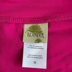 Islander Women's Fuchsia Pink Swim Skirt Bottom 10 High Waist A-Line Nylon VG