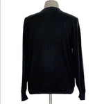 Tagio Men's Black White Grey Textured Pattern Sweater XL Cotton Acrylic VG