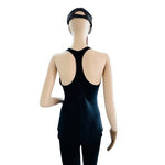 Nike Dri-FIT Women Slim Fit Racerback Tank Top Black Athletic Size M