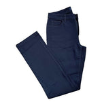 CHAPS Navy Blue Cotton Jeans Women Size 8 Regular Fit Zip Front 30" Inseam VG