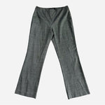 Anne Klein Women's High Waisted Wide Leg Sailor Wool Pants 4 Grey Flat Front VG