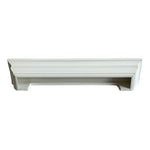 White Floating Wall Shelf Modern Wood 24x5 Decorative Display Storage Shelf NIB