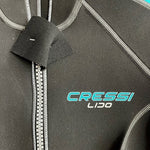 CRESSI LIDO Women’s Shorty Wetsuit Size M 2mm Neoprene Black Grey Aqua NWT
