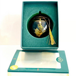 Vintage 1997 Lenox Celestial Angel Ball Crystal Christmas Ornament 3" NIB