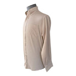 Nordstrom Men's Tan Cotton Button Front Dress Shirt 15-32 Wrinkle Free VG