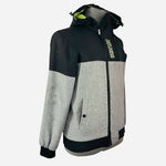 Reserved Sport Men's Grey Black Zip Front Hoodie Bomber M Athletic Cotton VG