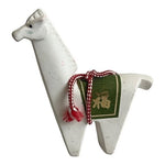 Zodiac Sign Llama Horse Figurines Set of 2 Japanese Ceramic Red White 3-4" Uma