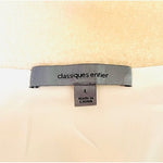 CLASSIQUES ENTIRE White Merino Wool Short Sleeve Coat Women's Layered Jacket Top