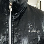 Glossy Ski Jacket HEAD Women’s Black Snow Jacket Zip Front Puffer Size M/L