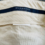Burberry London Gray Wool Flat Front Dress Pants Size 36 Reg Very Good Condition