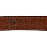 Men’s Belt JOS. A. BANK Black Croco Pattern Genuine Italian Leather Gold Buckle