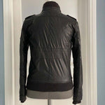 Springfield UP Men's Black Zip Front Blazer Jacket S Windbreaker VG