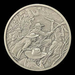 Franklin Mint History of Colonial America Pewter Medal War Against Colonists VG