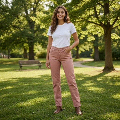 Jennifer Lopez Women's Rose Dawn Pink Skinny Jeans 6 Cotton Stretch Excellent