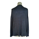 Kirkland Signature V-Neck Pullover Sweater Dark Blue Long Sleeve Women Medium VG
