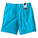 IZOD Men's Classic Fit Golf Shorts 36 Teal Blue 10" Inseam Sun Control NWT