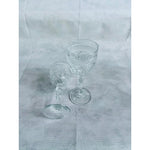 Set of 4 D’Arques Clear Cut Crystal Goblets Wine Water Glasses Elegant Stemware