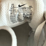Nike Women’s White Leather Sneakers Gold Logo Casual Athletic Shoes Size 7.5