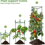 3-Pack Adjustable Tomato Cages NEW Plant Support Stakes Green Garden Climbing