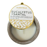 PADDYWAX Eucalyptus & Santal Soy Candle 3.5oz Concrete Base Scented Candle NWT