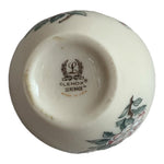 VNTG LENOX China Serenade Print Globe Vase 2.75 Bird Flower Gold Trim Porcelain