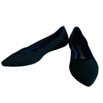 ROTHY’S The Point Black Blue Almond Toe Slip-On Flats Women’s Sz 9 Loafers Shoes