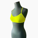 ALII Lifestyle Citron Lemon Swim Top Women M UV Protection Bathing Bra Athletic