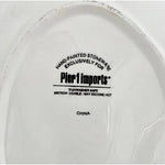 Pier 1 Imports Easter Bunny Rabbit Plate Tulip Design 8.75"x6" Ceramic VG