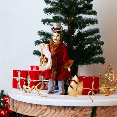 Kurt S. Adler 1984 Porcelain Male Figurine Doll 9" Christmas Collector Vintage
