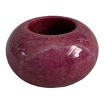 Vintage Purple Marble Tea Light Candle Holder 3.25x2" Felt Bottom Collectible VG
