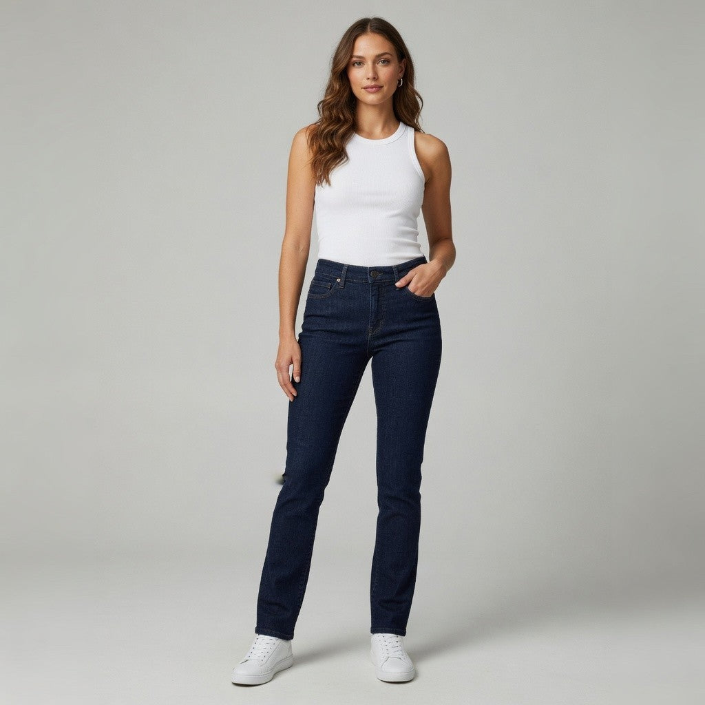 Gap 1969 Women's Dark Wash Always Skinny Jeans 29/8R Mid Rise Stretch Excellent