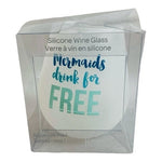 Icing Squeeze Me Silicone Wine Glass Mermaids Drink For Free Novelty Cup NIB Fun