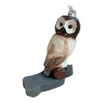 Rare Polish Blown Glass Owl Christmas Ornament 9" Handpainted Wooden Gift Box
