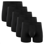Mayi Mens Boxer Briefs Black Size L Cotton Blend Pack of 5 NIP 95% Viscose 5%
