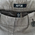 Apt 9 Womens Cropped Pants 6 Grey Torie Straight Leg Capri Stretch Office Casual