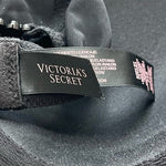 Victoria's Secret Black Sheer Floral Lace Bra 34B Padded Demi Very Sexy EXC