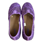 BONGO Purple Lace Ballet Loafers Women’s Slip-On Flats Shoes Size 10