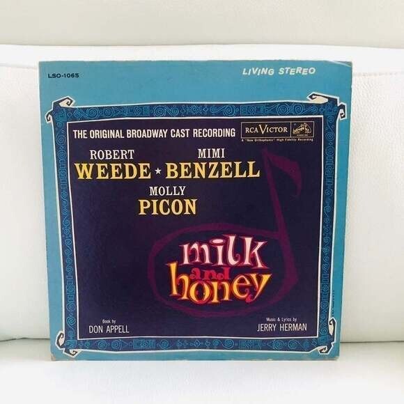 LP Robert Weede, Mimi Benzell, Molly Picon ‎– Milk And Honey Vinyl Record